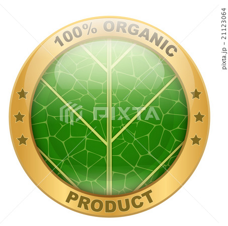 Icon of organic for food or drinks.  21123064