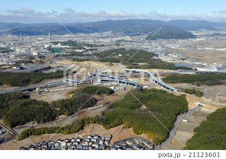 建設中の第二名神を空撮 21123601