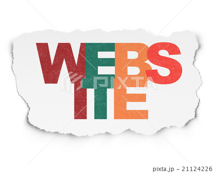Web design concept: Website on Torn Paper Web design concept: Website on Torn Paper 21124226