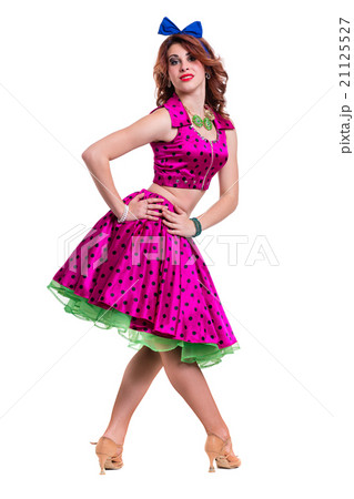Disco dancer showing some movements against 21125527