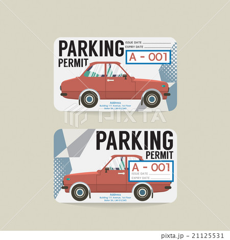 Parking Permit Card. 21125531