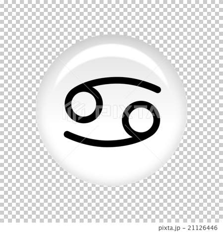 星座圖標按鈕，癌症的插圖 21126446
