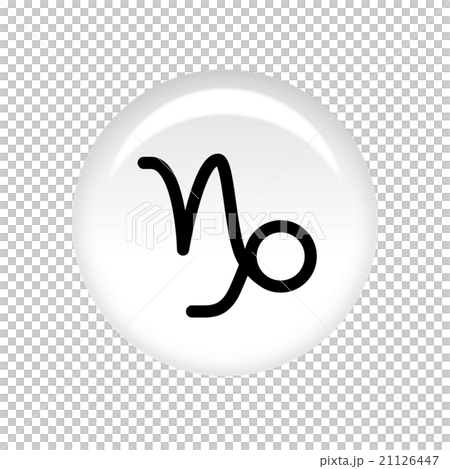 Illustration of constellation icon button, Capricorn 21126447