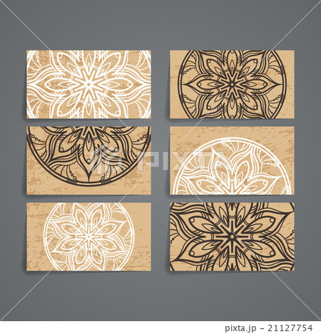 Set of vector design templates. Business card with 21127754