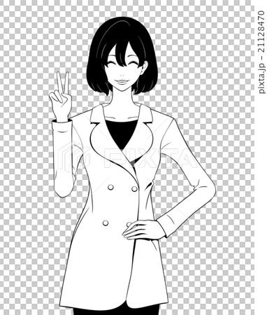 A woman to play a piece / coat 21128470