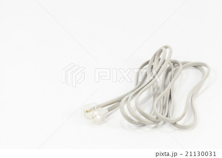 White Modem Cable isolated on White background. White Modem Cable isolated on White background. 21130031