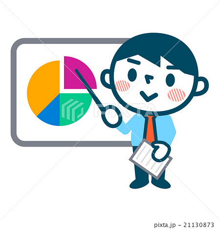 プレゼン中のビジネスマン 21130873