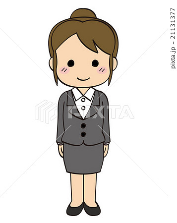 スーツ会社員女性・立ち1 スーツ会社員女性・立ち1 21131377