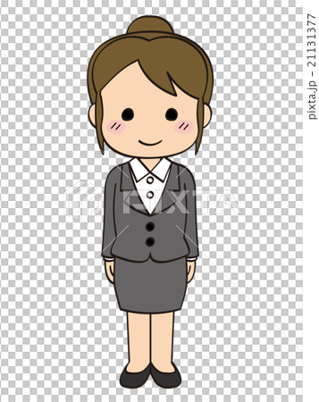 スーツ会社員女性・立ち1 スーツ会社員女性・立ち1 21131377