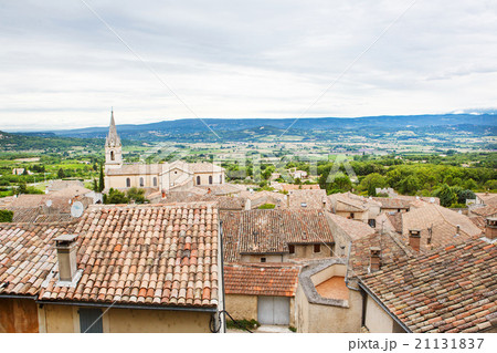 View on Provence village roof and landscape. View on Provence village roof and landscape. 21131837