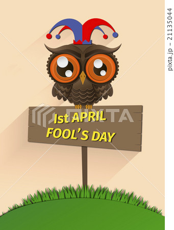 Illustration of April fool's day,first April. 21135044