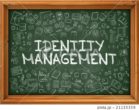 Identity Management - Hand Drawn on Green 21135359