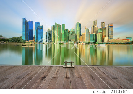 Singapore Skyline and view of Marina Bay Singapore Skyline and view of Marina Bay 21135673