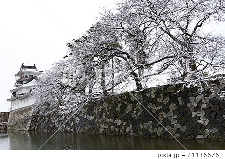 雪の富山城 21136676