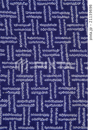 日本の紋様　絹織物　染め物　古布 21139696