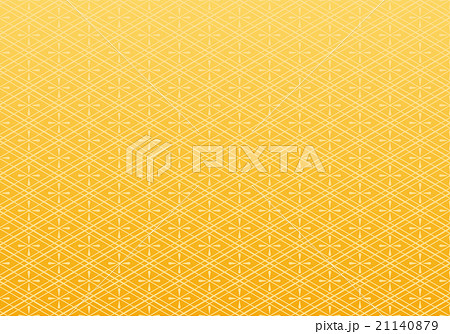 和風　オレンジ色　菱文　背景 21140879