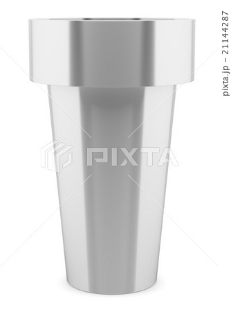 metallic vase isolated on white background 21144287