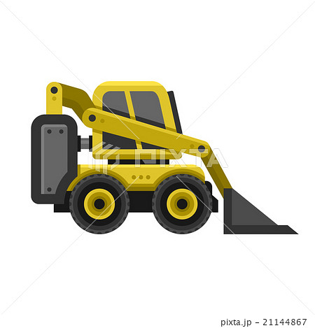 Bobcat Machine Icon. Flat Style Design. Vector 21144867