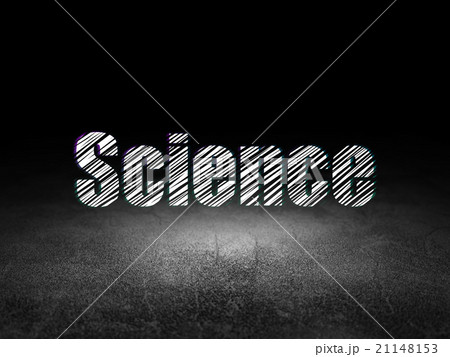 Science concept: Science in grunge dark room 21148153