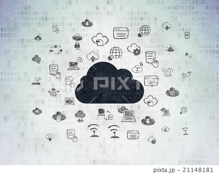Cloud networking concept: Cloud on Digital Paper Cloud networking concept: Cloud on Digital Paper 21148181