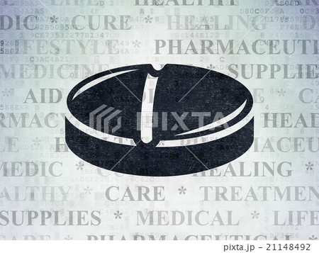 Health concept: Pill on Digital Paper background Health concept: Pill on Digital Paper background 21148492