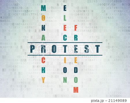 Politics concept: Protest in Crossword Puzzle 21149089