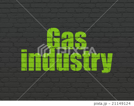 Industry concept: Gas Industry on wall background Industry concept: Gas Industry on wall background 21149124