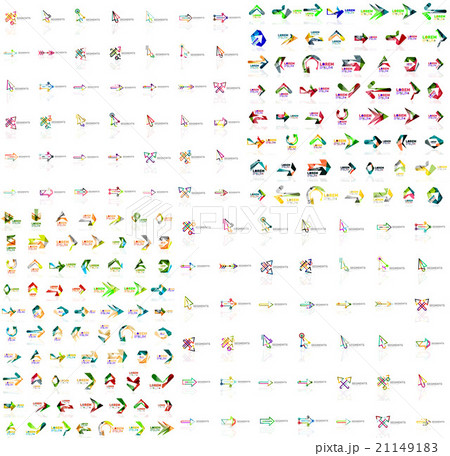 Mega collection of geometrical abstract logo Mega collection of geometrical abstract logo 21149183