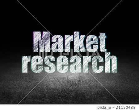 Marketing concept: Market Research in grunge dark 21150438