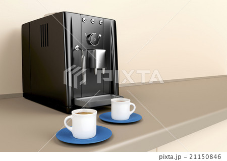 Espresso machine in the kitchen Espresso machine in the kitchen 21150846