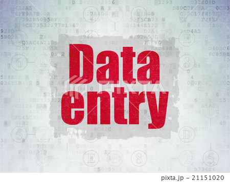 Data concept: Data Entry on Digital Paper 21151020