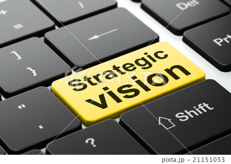 Business concept: Strategic Vision on computer 21151053