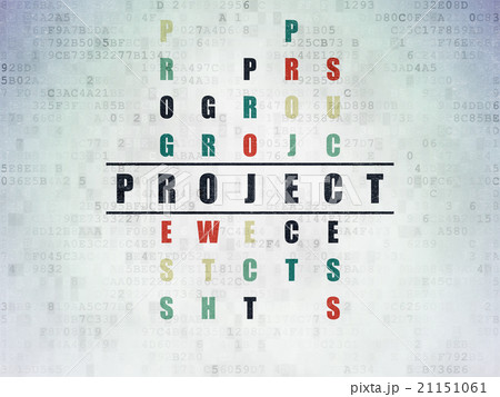 Business concept: Project in Crossword Puzzle 21151061