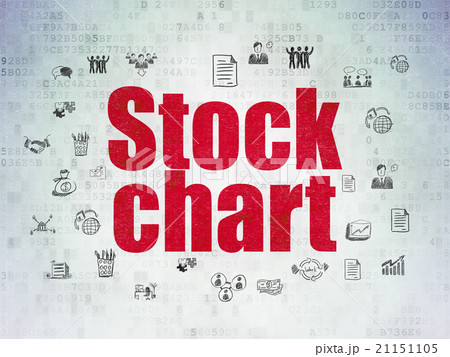 Finance concept: Stock Chart on Digital Paper 21151105