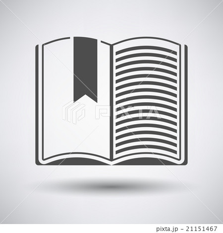 Open book with bookmark icon 21151467