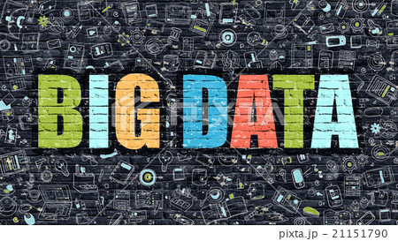 Big Data Concept with Doodle Design Icons. Big Data Concept with Doodle Design Icons. 21151790