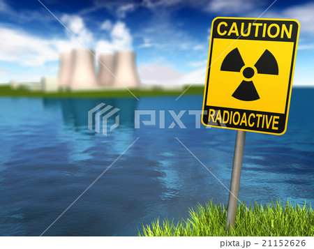 Radioactivity Sign And Nuclear Power Plant 21152626
