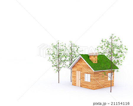 木の家のイラスト素材