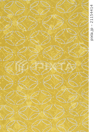 日本の紋様　絹織物　染め物　古布 21154414