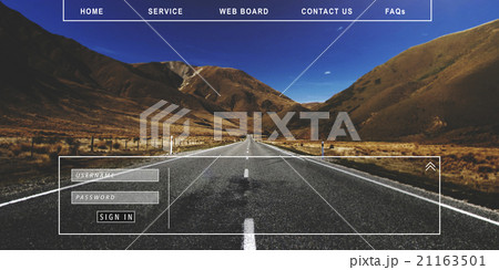 Contact Us Faqs Member Password Sign-in Homepage Concept 21163501