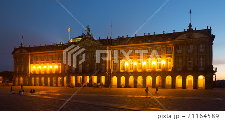 The Rajoy Palace (Palacio de Rajoy) in evening 21164589