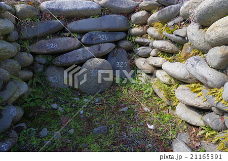 信州　松本市　市特別史跡　秋葉原第1号古墳　石室奥部拡大　8世紀初頭頃の古墳 21165391