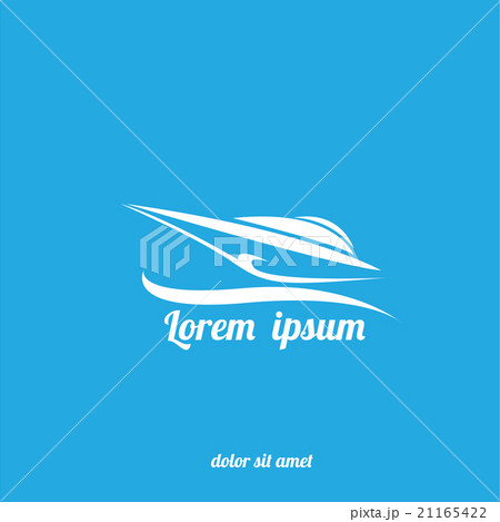 vector yacht icon. vector boat logo 21165422