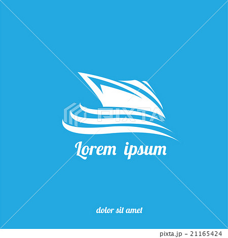 vector yacht icon. vector boat logo 21165424