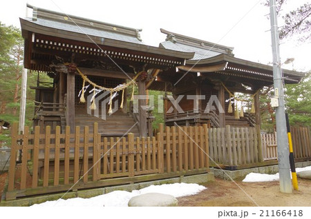 信州 松本の文化財 千鹿頭神社の本殿 松本・高島藩境に建つ2つの本殿 俯瞰左 縦 江戸時代の建築 信州 松本の文化財 千鹿頭神社の本殿 松本・高島藩境に建つ2つの本殿 俯瞰左 縦 江戸時代の建築 21166418