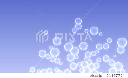 泡の集合_水色薄い光_05 21167794