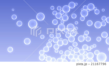 泡の集合_水色薄い光_06 21167796