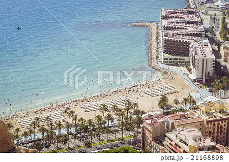 Beach Playa del Postiguet and hotel Melia Alicante Beach Playa del Postiguet and hotel Melia Alicante 21168898