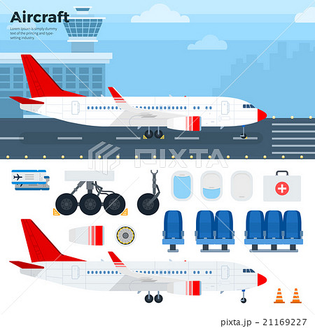 Modern aicraft standing in the airport 21169227