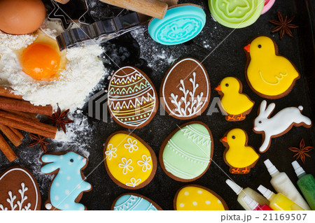Cooking easter cookies Cooking easter cookies 21169507